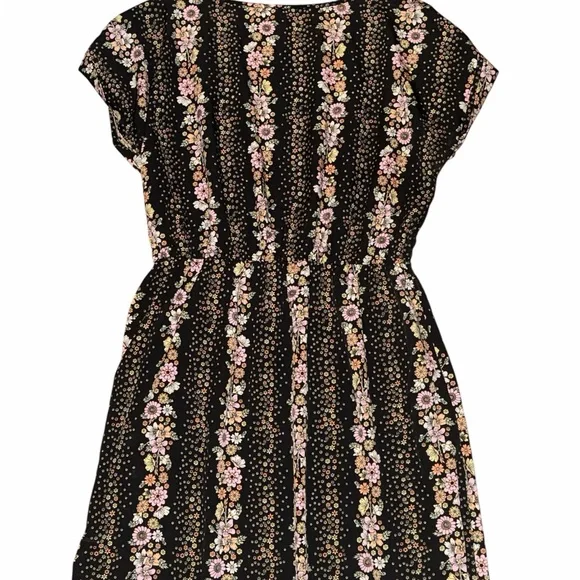 Blush Black Floral Mini Dress - Picture 3 of 3